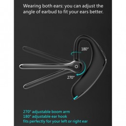 auricular bluetooth una oreja con microfóno duales y reducción de ruido