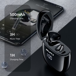 AWEI Auriculares Deportivos Inalámbricos Bluetooth True Wireless