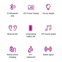 Auriculares Inalámbricos Android Estéreo con Caja de Carga
