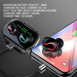 Auriculares Inalámbricos Android Estéreo con Caja de Carga