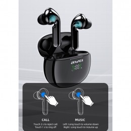 AWEI Auriculares Deportivos True Wireless Impermeables