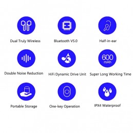 i9 TWS Auriculares Inalámbricos Bluetooth Estéreo Bilaterales