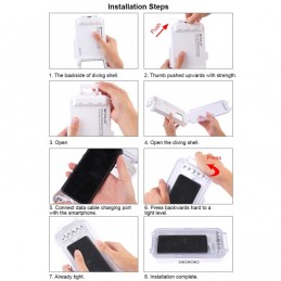 Carcasa de Buceo, Acuática, Sumergible Funda Waterproof para Samsung Galaxy, Huawei, Xiaomi, Google Android