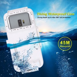 Carcasa de Buceo, Acuática, Sumergible Funda Waterproof para Samsung Galaxy, Huawei, Xiaomi, Google Android
