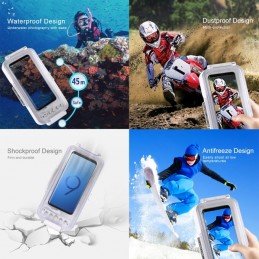 Carcasa de Buceo, Acuática, Sumergible Funda Waterproof para Samsung Galaxy, Huawei, Xiaomi, Google Android