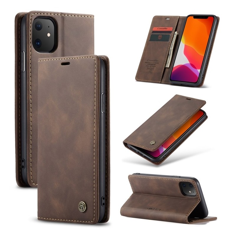 CaseMe Funda iPhone 11 Pro Max Piel Tapa Horizontal