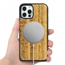 Funda de Madera Magsafe Magnetica para iPhone 12 mini