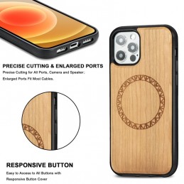 Funda Magsafe Magnetica de Bambú para iPhone 12 Pro Max