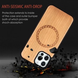 Funda Magsafe Magnetica de Bambú para iPhone 12 Pro Max