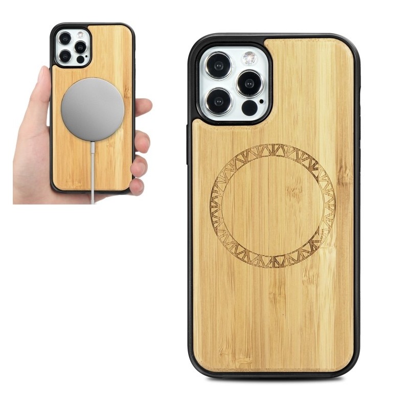 Funda Magsafe Magnetica de Bambú para iPhone 12 mini