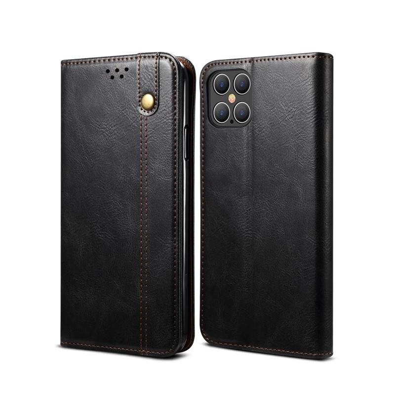 Funda para iPhone 12 mini de Piel con Tapa Horizontal