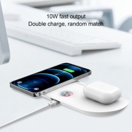 WK Cargador inalámbrico de 10W para Smartphones y Auriculares