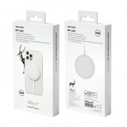 WK Cargador inalámbrico magnético ultrafino de 15W con luz indicadora