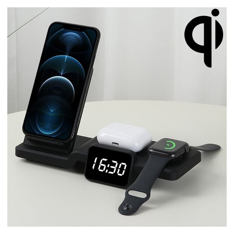 Estación de carga inalámbrica 5 en 1 para iPhone  Apple Watch  AirPods