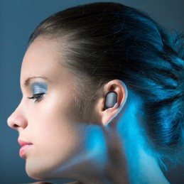 Auriculares Deportivos Tipo Botón Esteréo Inalámbricos Bluetooth