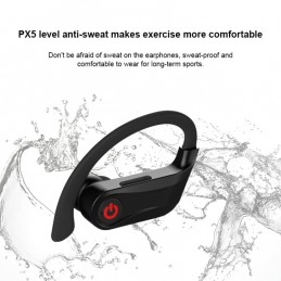 Auriculares deportivos inalámbricos con Bluetooth Gancho para la oreja y caja de carga
