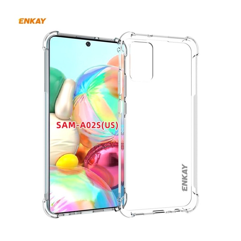 Funda ENKAY Transparente para Samsung Galaxy A02s
