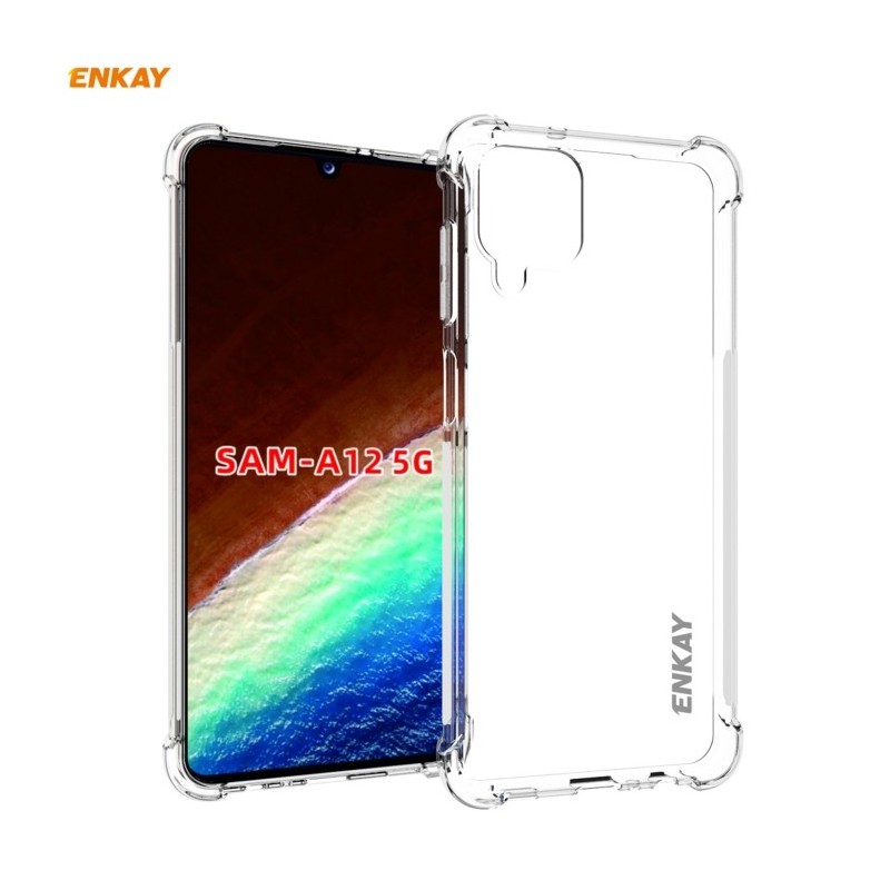 Funda ENKAY Transparente para Samsung Galaxy A12