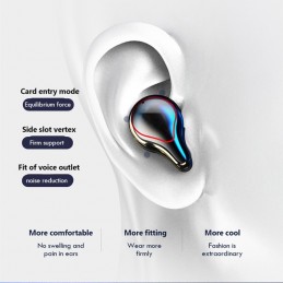 Auriculares TWS Botón Cancelación de Ruido LED y Base Carga