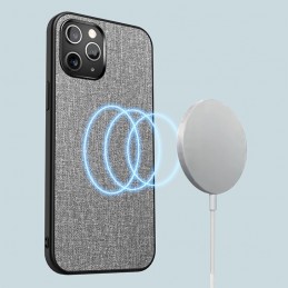 Funda Magsafe PC + TPU de Tela para iPhone 12 Pro Max