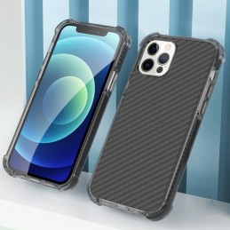 Funda protectora acrílica de fibra de carbono para iPhone 12 Pro Max