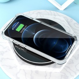 Funda protectora acrílica de fibra de carbono para iPhone 12 Pro Max
