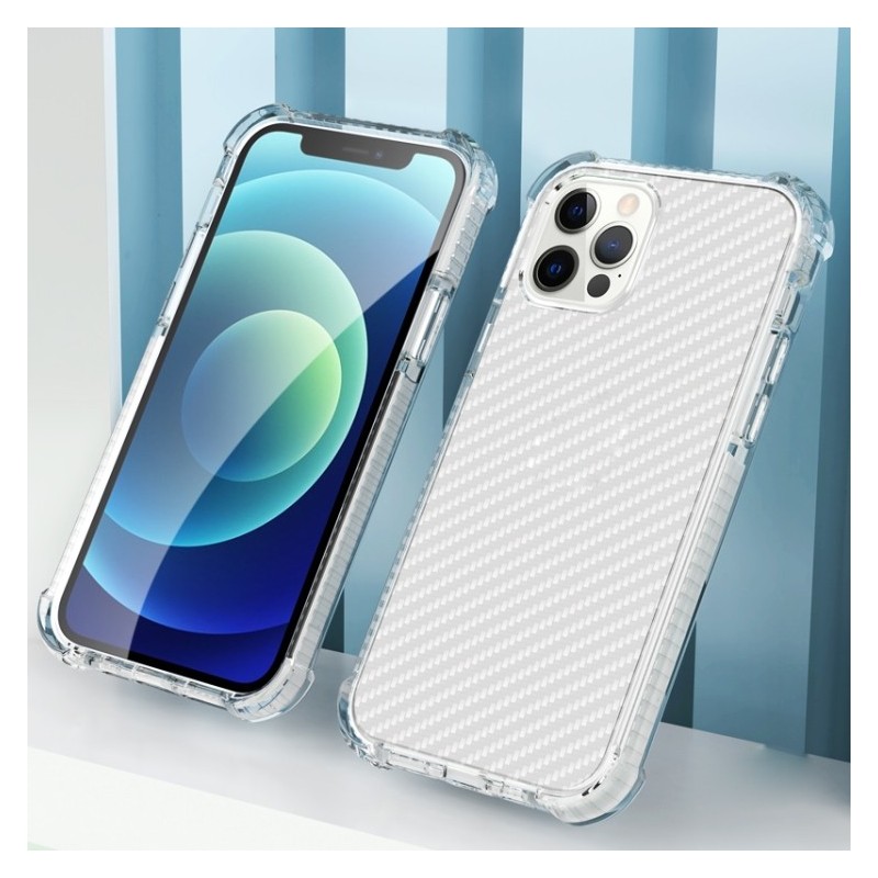 Funda protectora acrílica de fibra de carbono para 12 mini