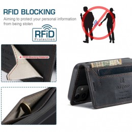 Funda de Piel con Tapa Horizontal Soporte y RFID para iPhone 12 / 12 Pro