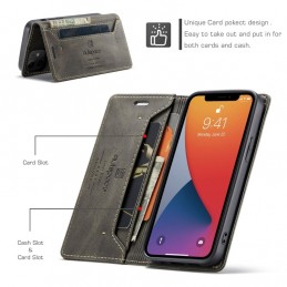 Funda de Piel con Tapa Horizontal Soporte y RFID para iPhone 12 / 12 Pro