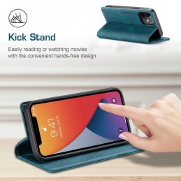 Funda de Piel con Tapa Horizontal Soporte y RFID para iPhone 12 / 12 Pro
