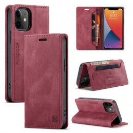 Funda de Piel con Tapa Horizontal Soporte y RFID para iPhone 12 / 12 Pro