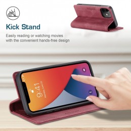 Funda de Piel con Tapa Horizontal Soporte y RFID para iPhone 12 / 12 Pro