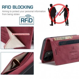 Funda de Piel con Tapa Horizontal Soporte y RFID para iPhone 12 / 12 Pro