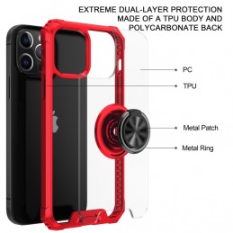 Funda Protectora Magnética con Anillo para iPhone 12 Pro Max