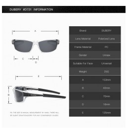 DUBERY Gafas de Sol Hombre Polarizadas UV 400