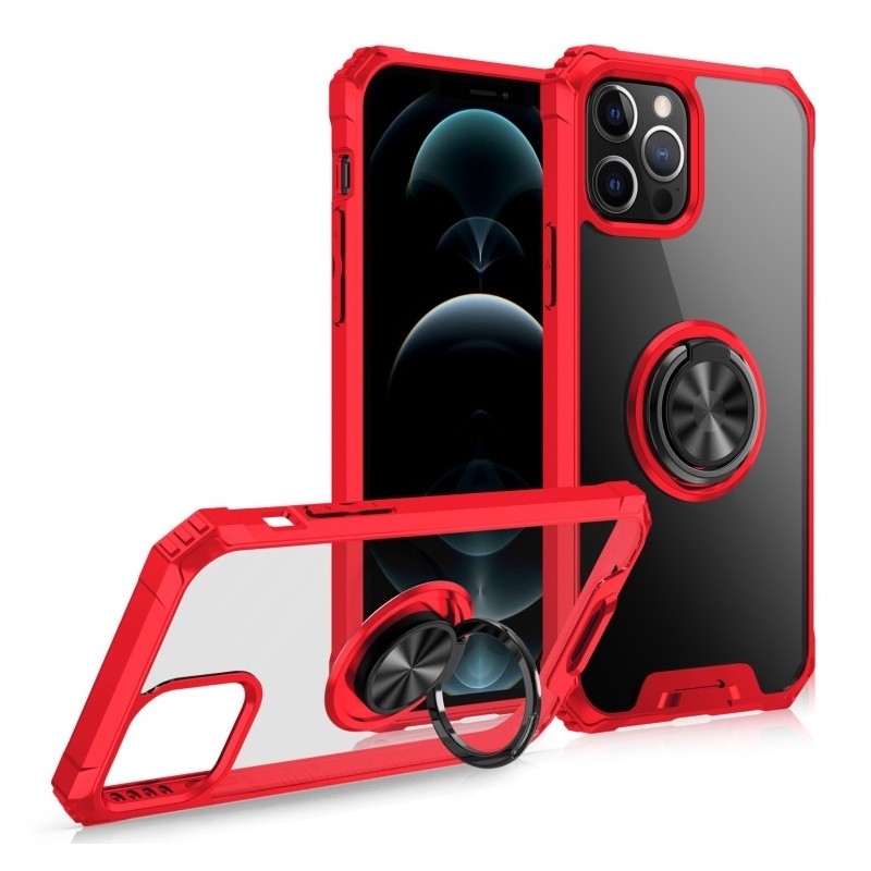 Funda Protectora Magnética con Anillo para iPhone 12 / 12 Pro