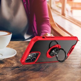 Funda Protectora Magnética con Anillo para iPhone 12 mini