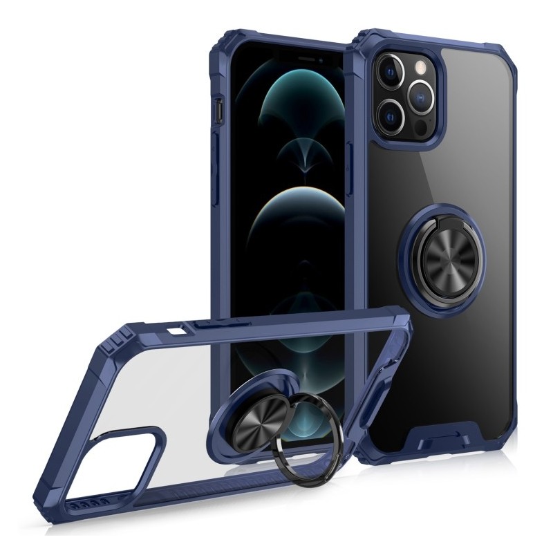 Funda Protectora Magnética con Anillo para iPhone 12 mini
