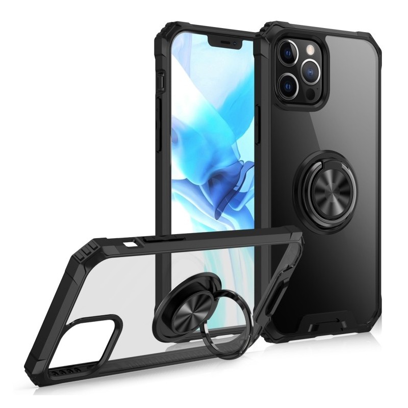 Funda Protectora Magnética con Anillo para iPhone 12 mini