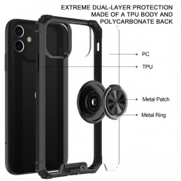 Funda Protectora Magnética con Anillo para iPhone 11