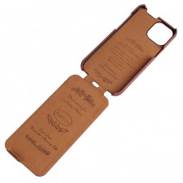 Funda para iPhone 12 mini de Piel con Tapa Vertical