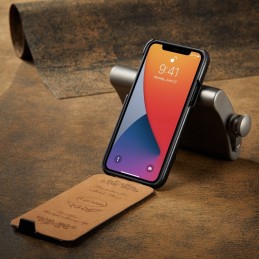 Funda para iPhone 12 / 12 Pro de Piel con Tapa Vertical