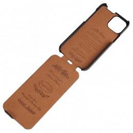 Funda para iPhone 12 Pro Max de Piel con Tapa Vertical