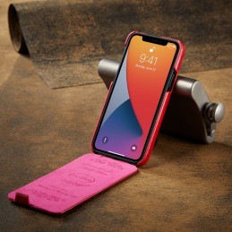 Funda para iPhone 12 Pro Max de Piel con Tapa Vertical