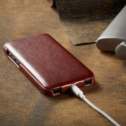 Funda para iPhone 12 Pro Max de Piel con Tapa Vertical