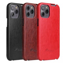 Funda para iPhone 12 Pro Max de Piel con Tapa Vertical