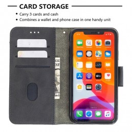 Funda para Apple iPhone 11 Pro Max de Piel con Tapa y Textura de Cocodrilo