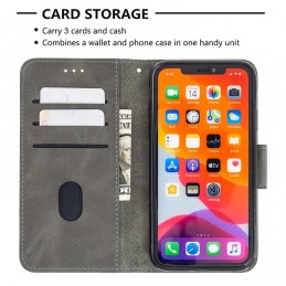 Funda para Apple iPhone 12 mini de Piel con Tapa y Textura de Cocodrilo