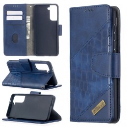 Funda para Samsung Galaxy S30 de Piel con Tapa y Textura de Cocodrilo