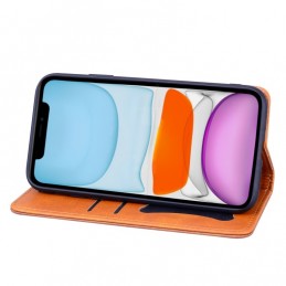Funda de Piel Business Abatible Horizontal para iPhone 12 Pro Max